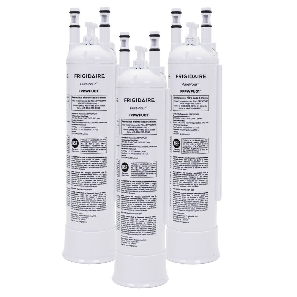 Frigidaire Refrigerator FRSS2623ASD Water Filter Replacement 3 pack