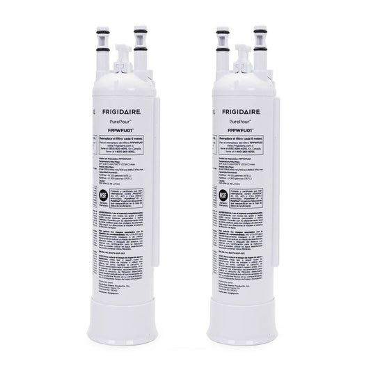 Frigidaire FPPWFU01 PurePour PWF-1 Water Filter 2-Pack – NSF Certified Filters for Clean Water & Ice