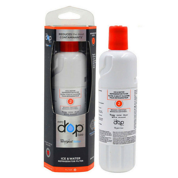 Everydrop Water Filter 2 (EDR2RXD1) 1-Pack – Certified Ice & Water Filter Compatible with Whirlpool, Maytag, Amana, JennAir, and KitchenAid Refrigerators