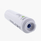 White cylindrical water filter on a white background
