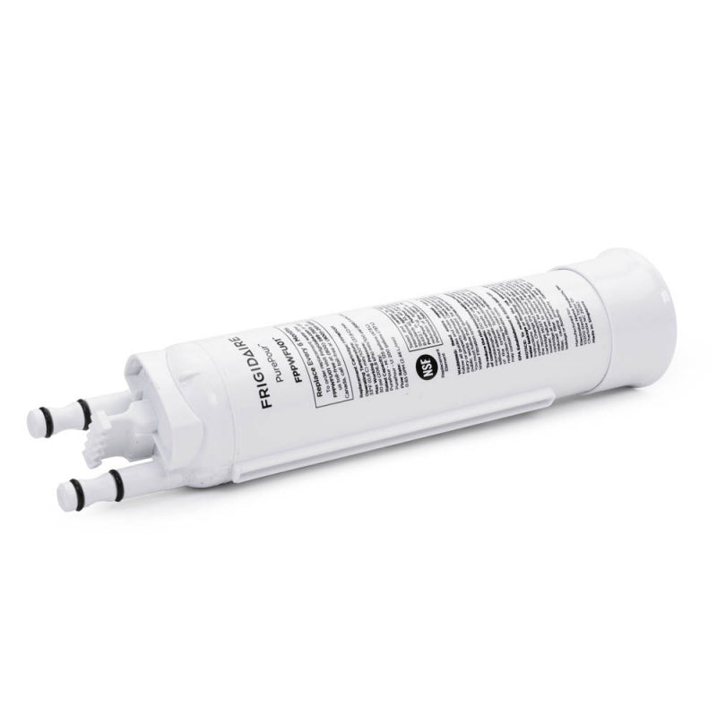 White Frigidaire Refrigerator FRSS2623AS Water Filter Replacement  on a white background