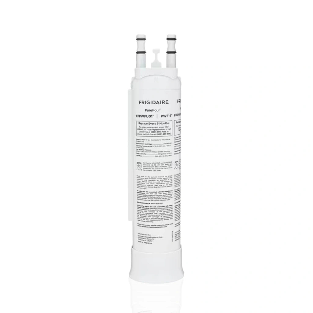 Frigidaire water filter on a white background