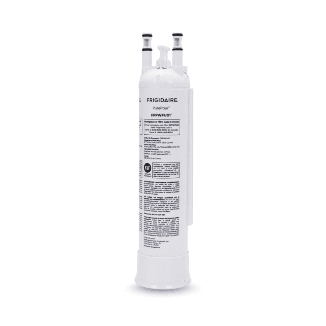 Frigidaire water filter on a white background