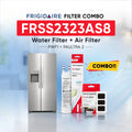 Frigidaire FRSS2323AS8 refrigerator with PWF1 water filter and PAULTRA2 air filter combo replacement set.