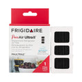 Frigidaire PureAir Ultral Replacement Refrigerator Air Filter packaging with filters displayed.