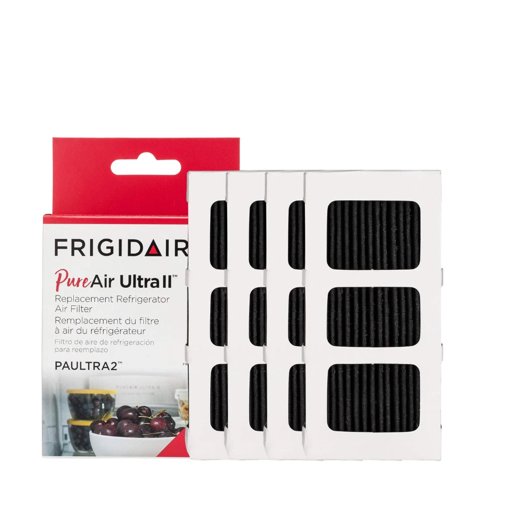 Frigidaire PureAir Ultral II refrigerator air filter packaging on a white background