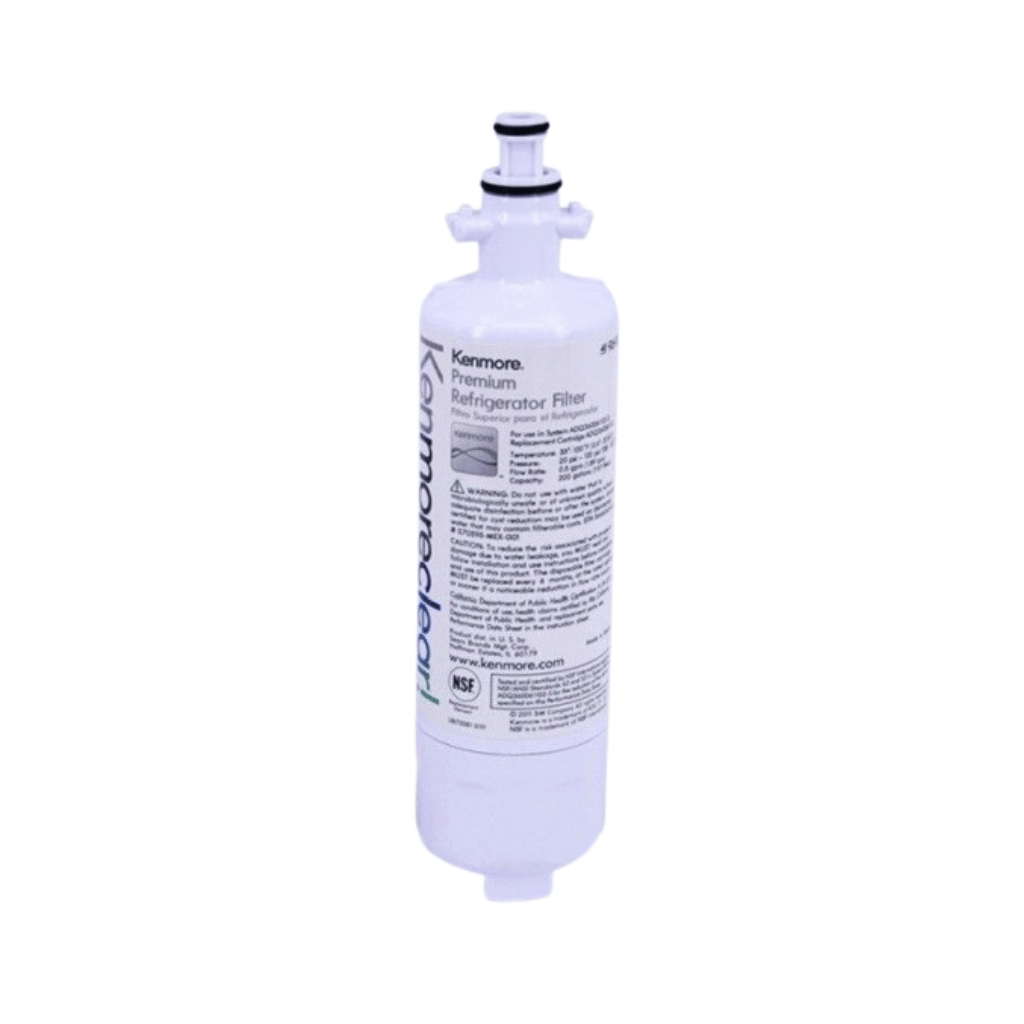 Kenmore refrigerator filter on a white background