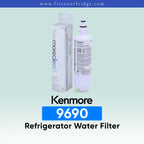 Kenmore 9690 refrigerator water filter replacement with genuine Kenmore filter cartridge and retail packaging, designed to provide cleaner, fresher drinking water and reliable refrigerator filtration performance