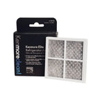 Kenmore Elite refrigerator air filter with packaging on a white background