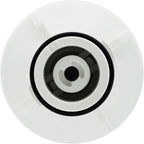 LG LRFXC2606S water filterl with black center on a white background