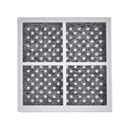 Grid-like pattern on a white background