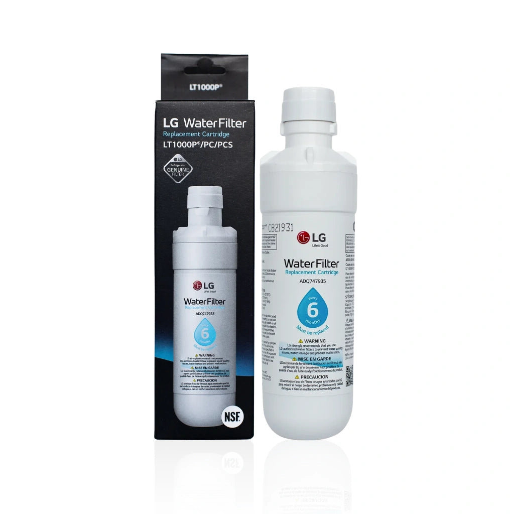 lf 1000p water filter with packaging in white background