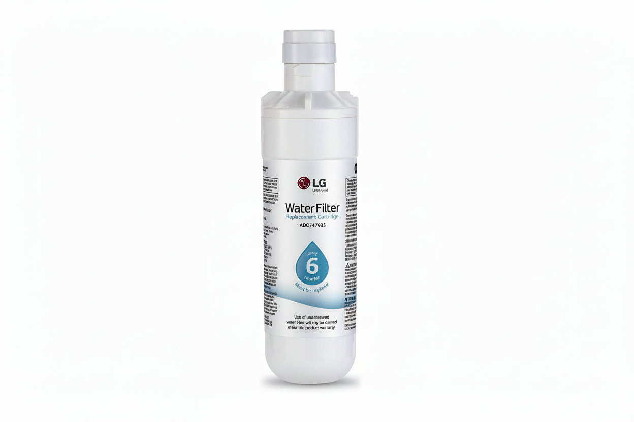 LG LT1000P Refrigerator Water Filter Replacement ADQ747935 bottle on a white background
