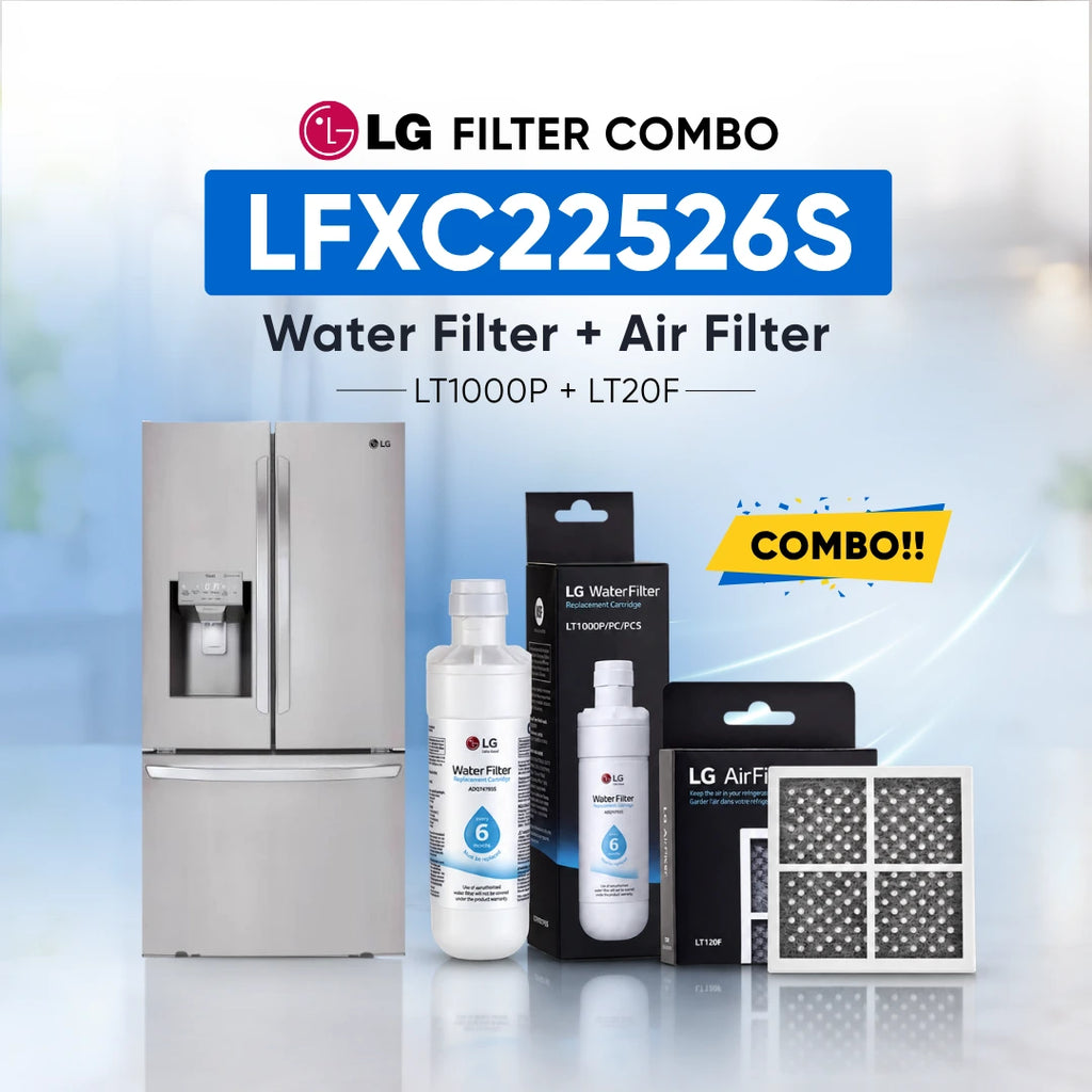 LG LFXC22526S Filter Combo (LT1000P Water Filter and LT20F Air Filter)