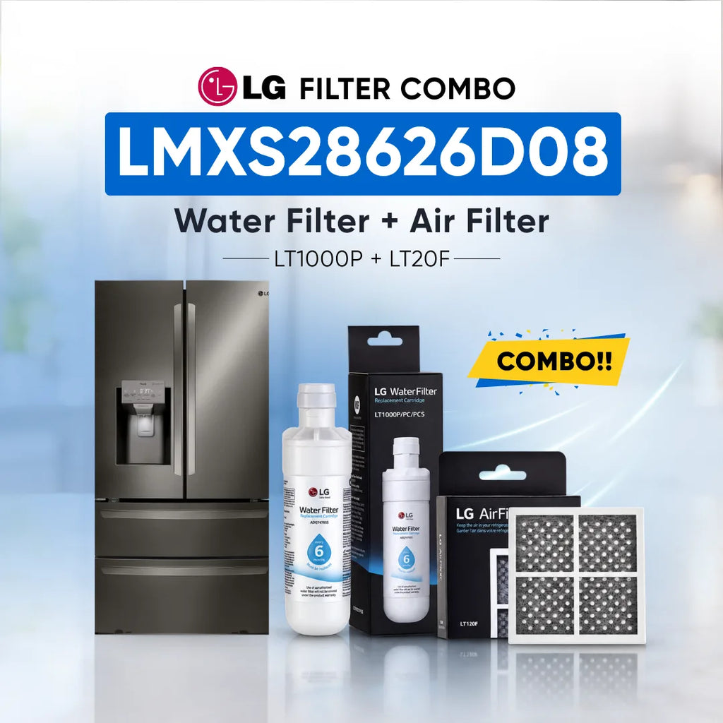 LG LMXS28626D08 Filter Combo (LT1000P Water Filter and LT20F Air Filter)