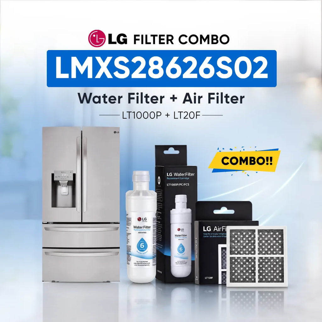 LG LMXS28626S02 Filter Combo (LT1000P Water Filter and LT20F Air Filter)