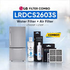 LG LRDCS2603S Filter Combo (LT1000P Water Filter and LT20F Air Filter)