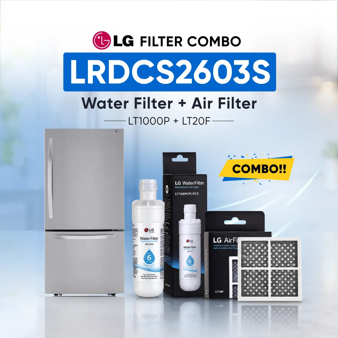 LG LRDCS2603S Filter Combo (LT1000P Water Filter and LT20F Air Filter)