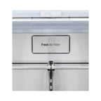 LG Refrigerator Model LFXC22526S 10 Fresh Air Filter labeled on a refrigerator with a white background
