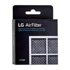 LG Refrigerator Model LFXS26596S Air Filter Replacement packaging with text and filter images on a white background