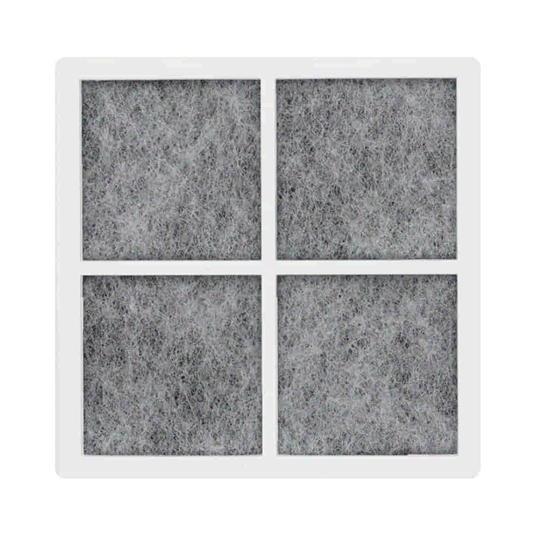 LG Refrigerator Model LFXS26973S Air Filter Replacement with a textured gray pattern on a white background