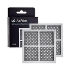 LG Refrigerator Model LRFXS2503S Air Filter 2 pack with packaging on a white background