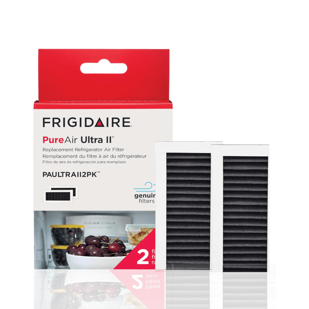 Frigidaire Pure Air Ultra II Refrigerator Air Filter, 3.8" x 1.8", Pack of 2