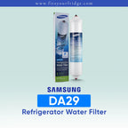 Samsung DA29-10105J refrigerator water filter replacement with genuine Samsung filter cartridge and packaging, designed for clean, fresh-tasting drinking water and refrigerator filtration systems