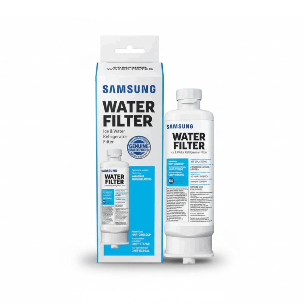 Samsung refrigerator water filter DA97-17376B with retail packaging and single filter unit
