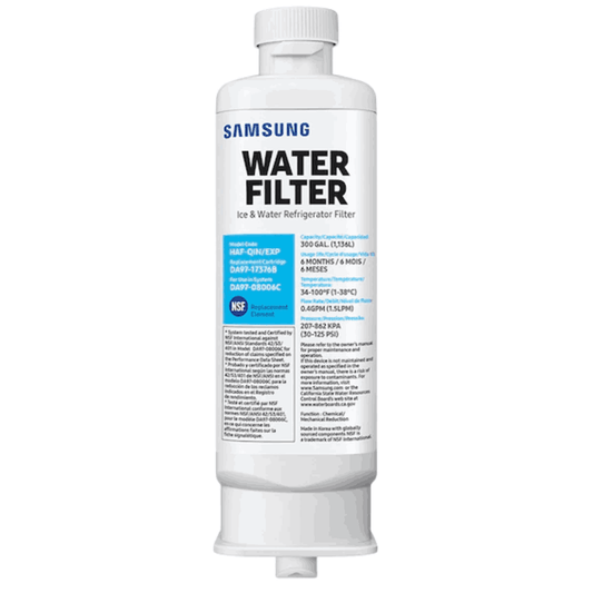 Samsung water filter on a white background