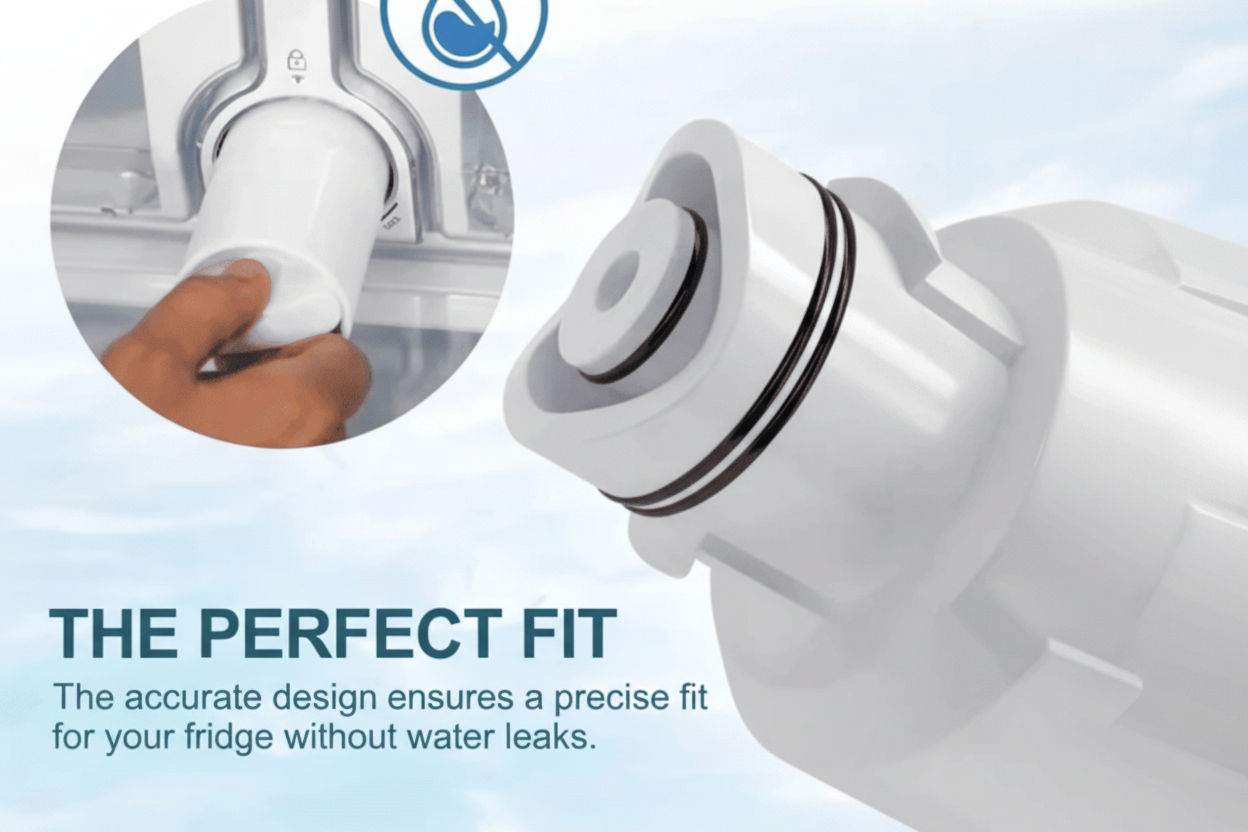 Samsung Refrigerator RF28R6301SR AA Water Filter Bottle housing in fridge