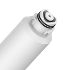 White cylindrical object with a black and white spiral design on a transparent background