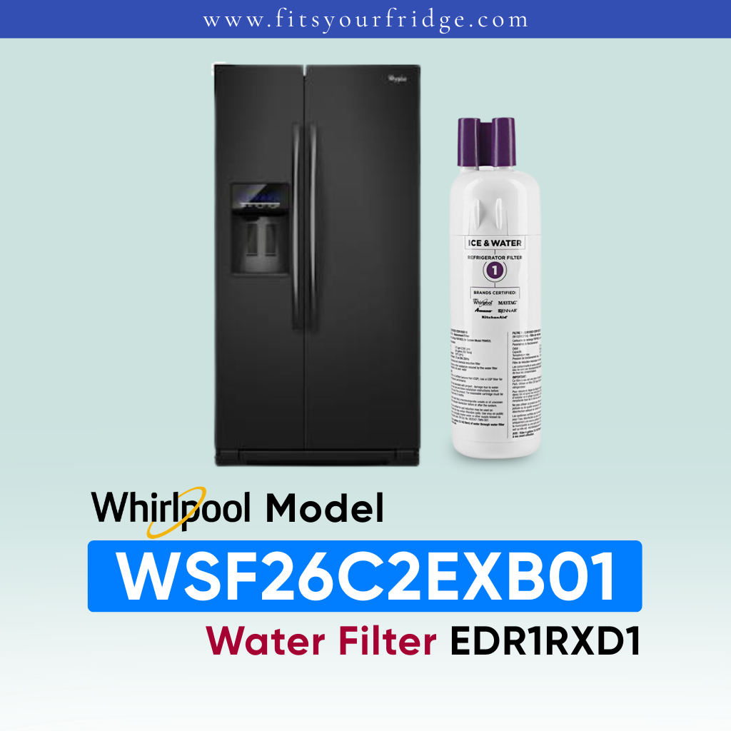 Whirlpool Refrigerator WSF26C2EXB01 Water Filter