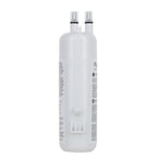White water filter cartridge on a white background